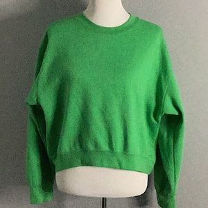 Zara Cropped Crew Neck Size Large